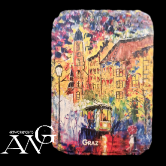 GRAZ Südtirolerplatz 7 fridge Magnet ceramic stone