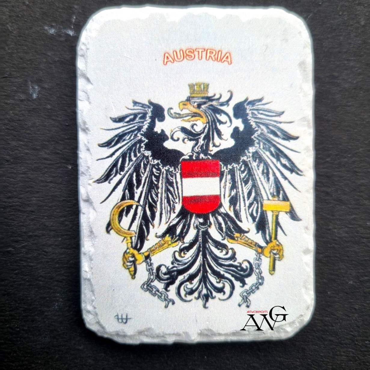 Wappen der Republik Österreich fridge Magnet ceramic stone
