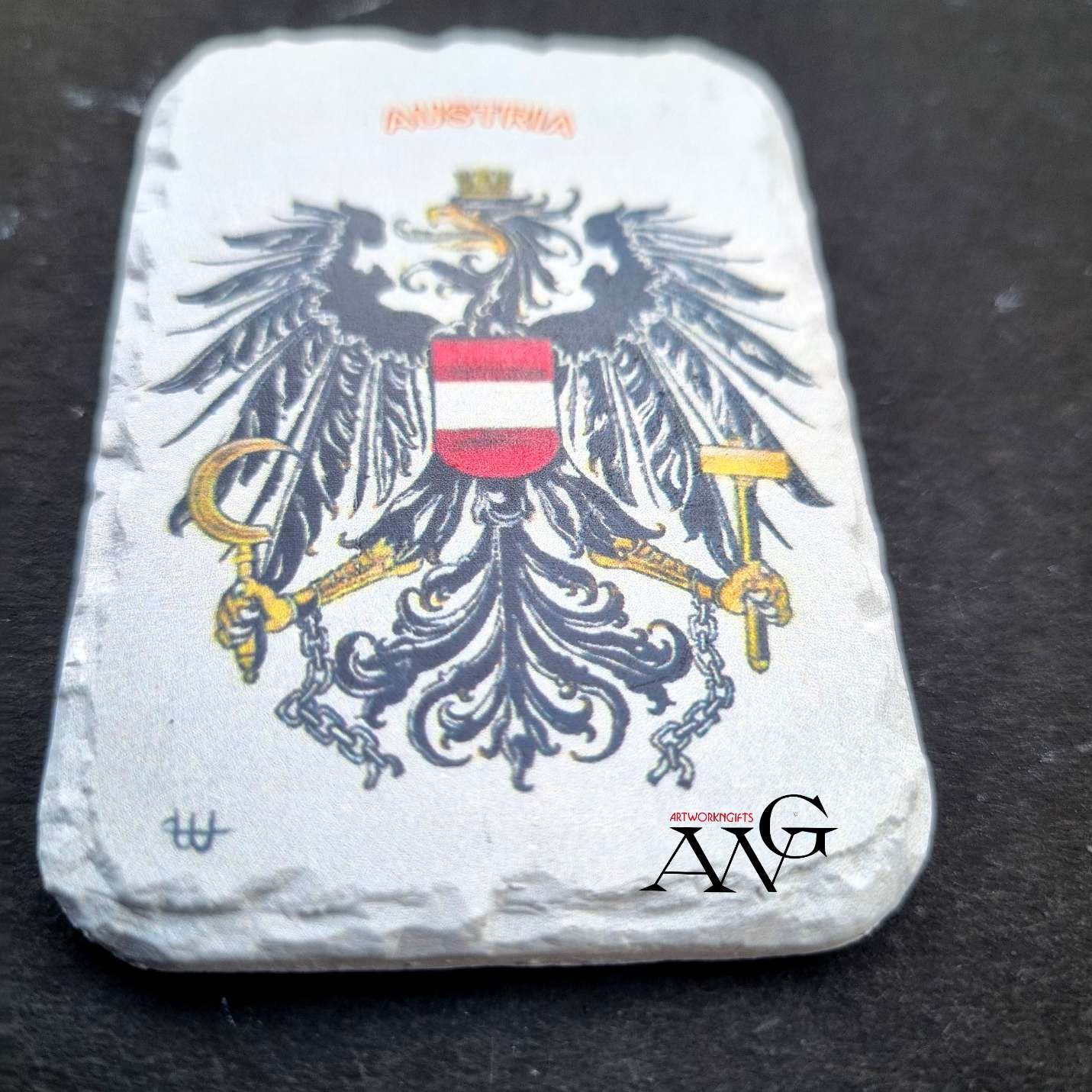 Wappen der Republik Österreich fridge Magnet ceramic stone