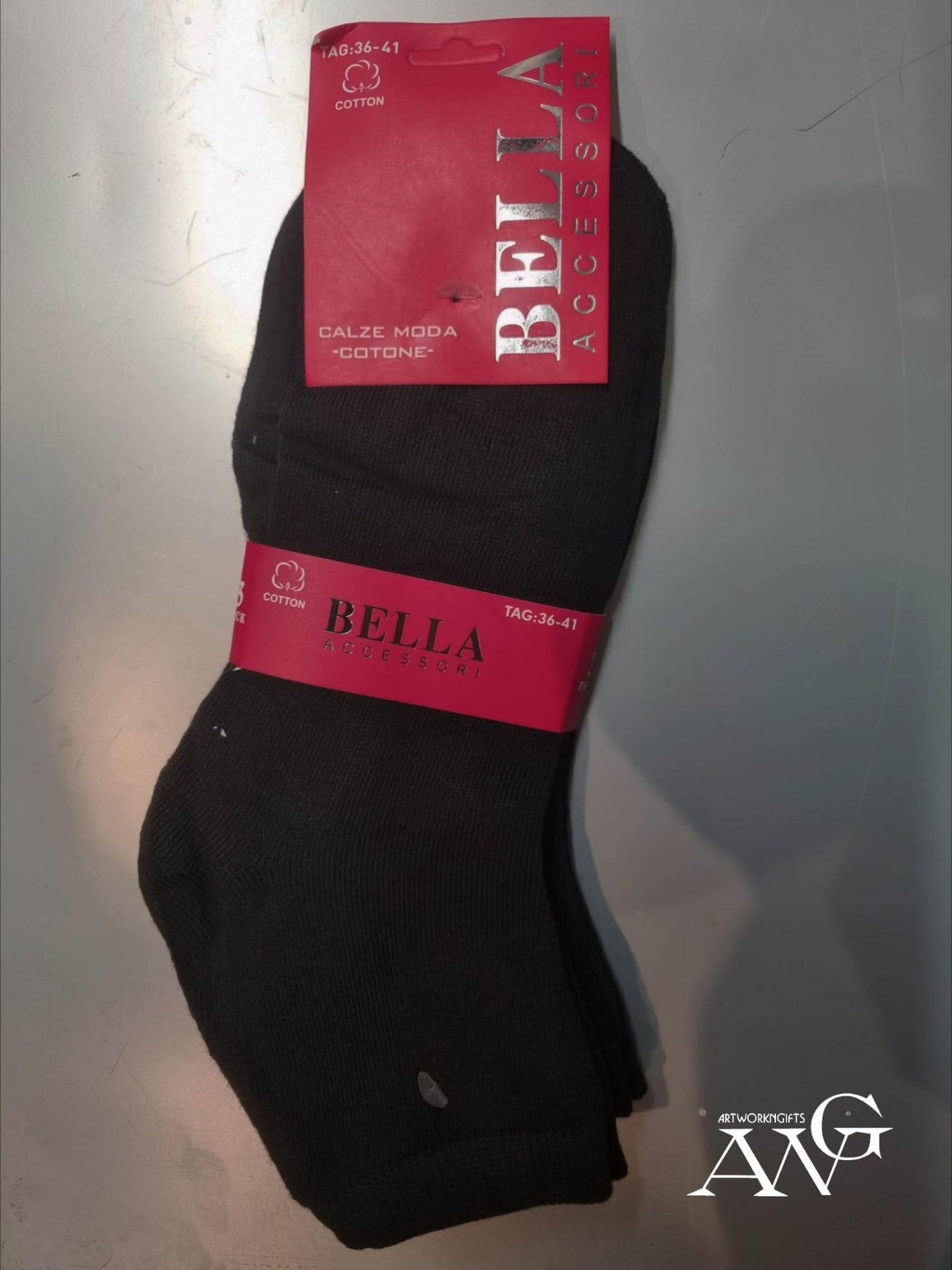 Women's Cotone socks in a pack of 3 sizes 35/41