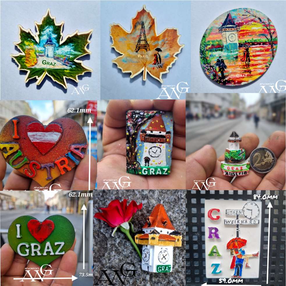 Graz Handmade Refrigerator magnets