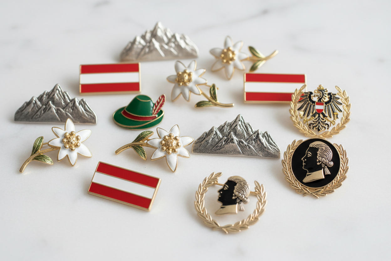 Souvenir Brooches & Lapel Pins