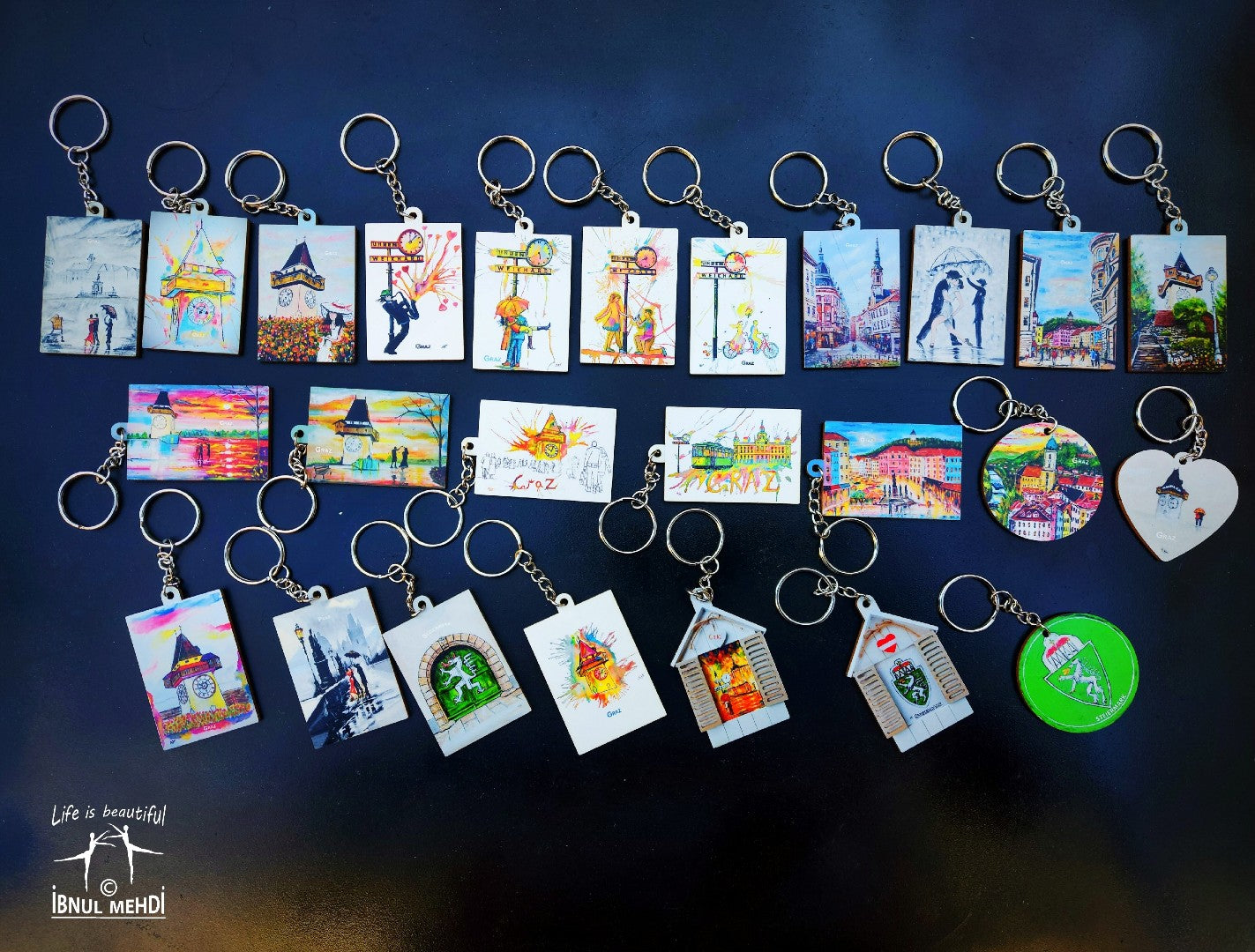 Art keychains