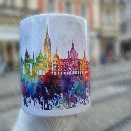 GRAZ Skyline Mug, Austria Coffee Mug,