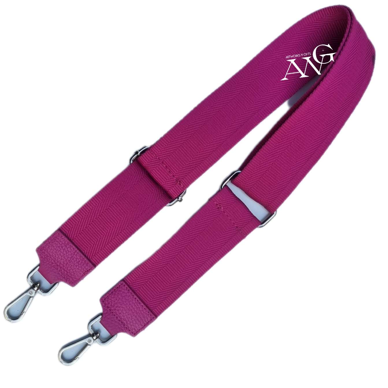 Handbag shoulder strap Fuchsia