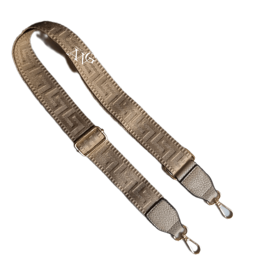 Handbag shoulder strap Taupe 3.8cm wide