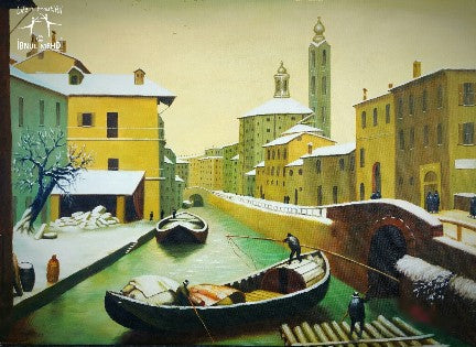 Venice Canal under the snow