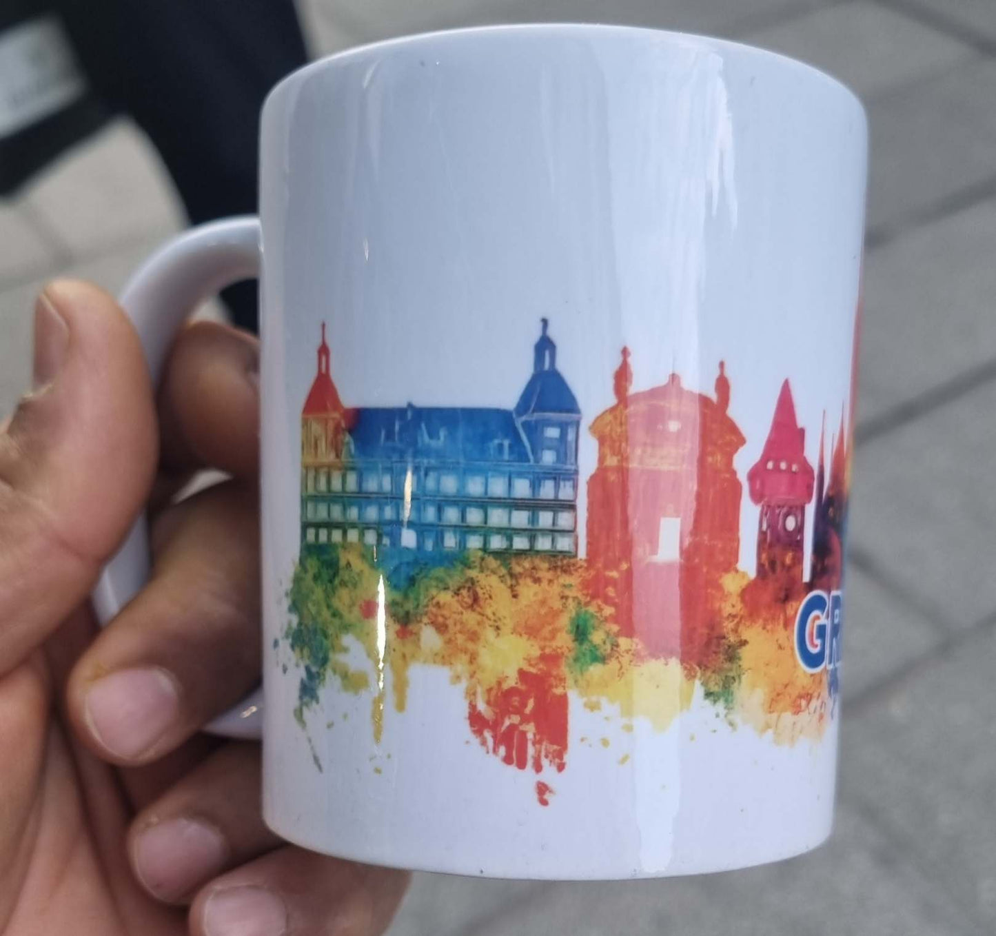 GRAZ Austria Skyline Mug,Uhrturm,Hauptplatz,